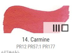 Dry watercolour cubes 1,5 ml, Carmine