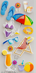 3D Stickers "Beach set"