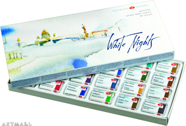 A set of watercolors White Nights