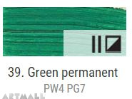 Oil for ART, Permanent green 60 ml.