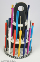 Display with 24 ballpens cm 12 in asorted colors