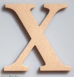 Wooden Letter "X"