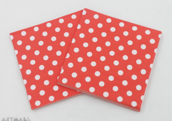 Paper napkins for decoupage "Red"