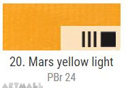 EXTRA Oil paint , Mars yellow light, 20 ml