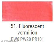 A'KRYL Fluorescent color, Vermilion 100 ml