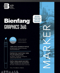 Art Products Bienfang Graphics 360 Marker Paper Pad 14-inch x 17-inch