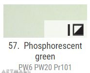 A'KRYL Fluorescent color, Phosphorescent green 100 ml