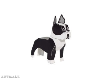 Dogs Paper Toys, size: 10 cm to 14 cm high x 9 cm to 20 cm long.