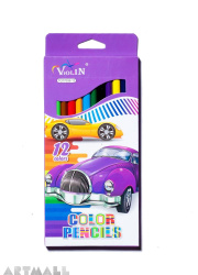 77006- 12 color pencils, violet