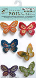 Foil Printed Butterfly 6Pc Mini Embellishment