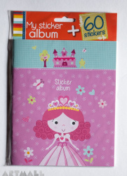 Kit album + 60 stickers, 1 album + 2 sticker sheets, size: 14.7x18cm
