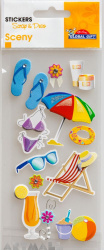 3D Stickers "Beach set"