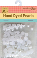 Pearl Beads D/6/8mm Assoted 90Pc White
