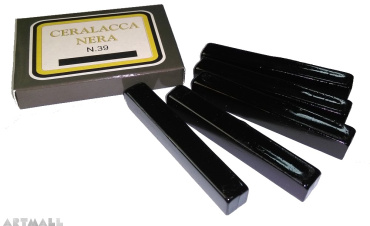 Box 5 wax sticks color Black