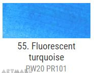 A'KRYL Fluorescent color, Turquoise 100 ml