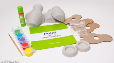 Shar-papier toys, set "Paint your Matryoshka"