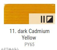 Oil for ART,11. Cadmium yellow deep 60 ml.