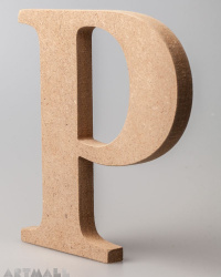 Wooden Letter "P"