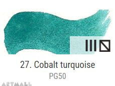 Dry watercolour cubes 1,5 ml, Cobalt turquoise