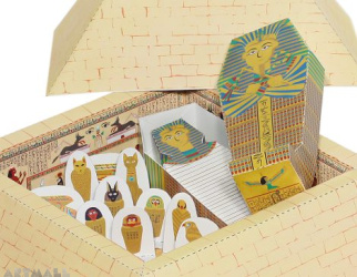 Pyramid Paper Toy, size: 48 x 32 x 14 cm