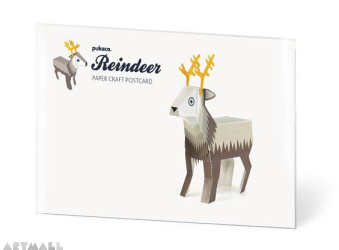Reindeer Postcard