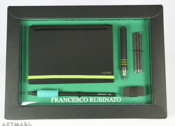 Gift set for scketching, green color