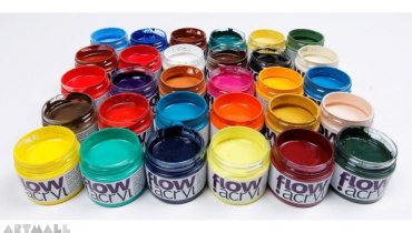 Acrylic paint FLOW 50 ml  №21 Chrome oxide green