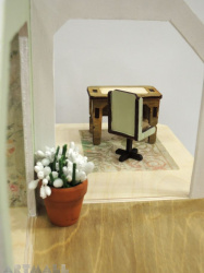 Mini wooden furniture - office room