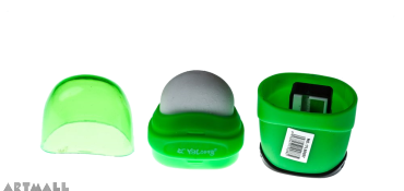 90097- Sharpener & Eraser , Green