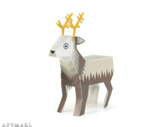 Paper Toys "Ice Animals", size: 9 cm to 11 cm high x 7 cm to 22 cm long.