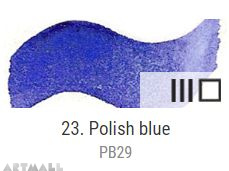 Dry watercolour cubes 1,5 ml, Polish blue