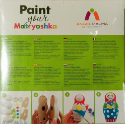 Shar-papier toys, set "Paint your Matryoshka"