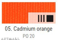 EXTRA Oil paint , Cadmium orange, 20 ml