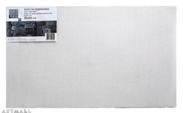 Stretched canvas, 100% Linen, medium grained.