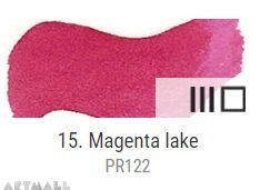 Dry watercolour cubes 1,5 ml, Magenta lake