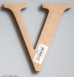 Wooden Letter "V"