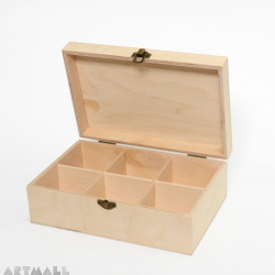 Wooden tea box 23x15x8cm
