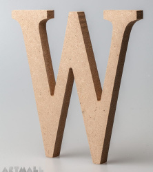 Wooden Letter "W"
