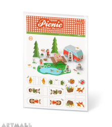 Picnic Paper Toy