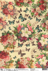 Vintage Flowers & Butterflies