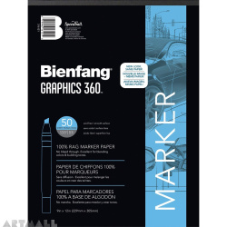 Art Products Bienfang Graphics 360 Marker Paper Pad 9-inch x 12-inch
