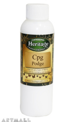 CPG Podge, Use to glue serviette paper onto Glazed Ceramic, Porcelain & Glass. 120 ml