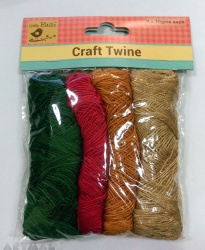 Craft Twine Assorted pack of 4 pcs