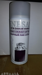 Final Dammar satin varnish spray - very flexible for securing works made oil paints