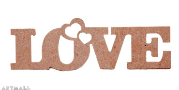 Wooden sign "LOVE"