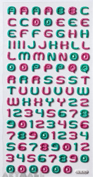 Stickers "Letters and numbersi"