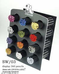 Display 360 pencils Swarovski elements