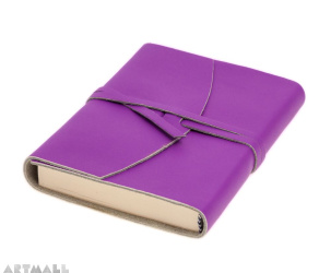 Leather blank book