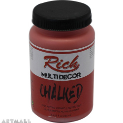 CHALKED ACRY.PAINT-250ML: RETRO RED