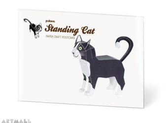 Standing Cat Postcard